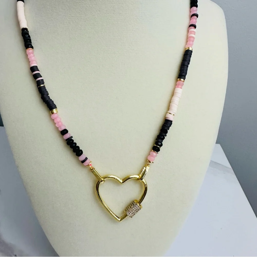 ✨ Gorjana Blair Necklace w/ Upgraded Heart Carabiner ✨ - Picture 6 of 14